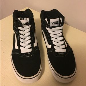 Black and white vans